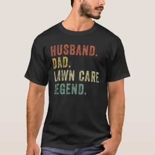 Men Lawn-Mowing Dad Lawn Care Legend Funny Mower G T-Shirt