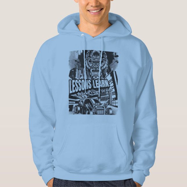 Men Legendary Gorilla Lessons Learn Hoodie  (Front)