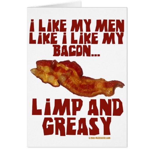 Men Like Bacon Cards (Front)