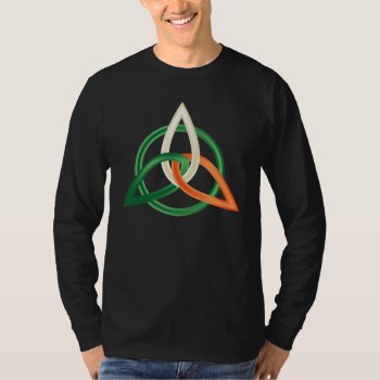 Men  Long Sleeve Shirt With St. Patrick’s  Ornamen by Taniastore at Zazzle