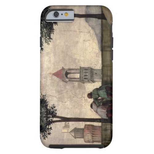 Men Looking over a Wall from the Visitation fres Tough iPhone 6 Case