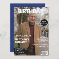 Men Magazine Navy blue Photo 96th birthday