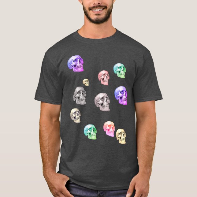 Men multi-skulls T-Shirt (Front)