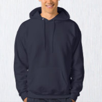 Men Navy Blue Fashion Hoodie / Customize