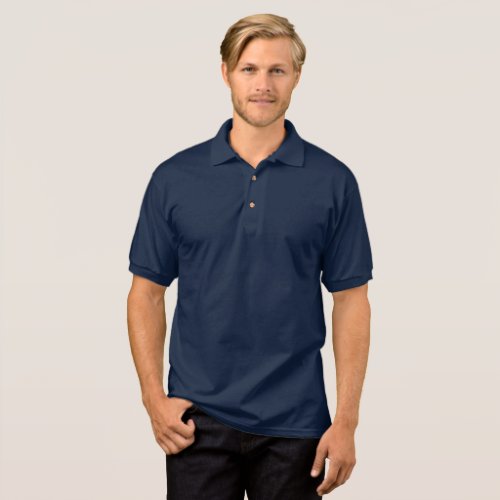 Men Navy Blue Polo T_Shirt  Customize