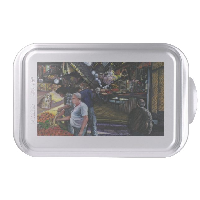 Men of Commerce, Jerusalem Cake Pan (Front)