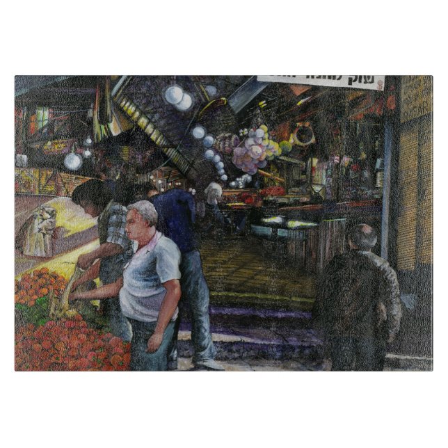 Men of Commerce, Jerusalem Cutting Board (Front)