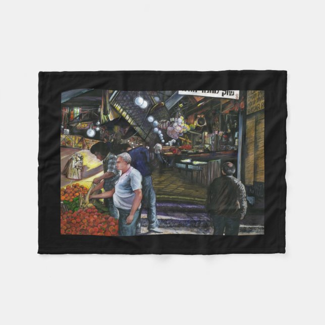 Men of Commerce, Jerusalem Fleece Blanket (Front (Horizontal))