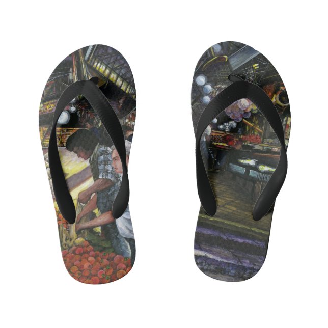 Men of Commerce, Jerusalem Kid's Flip Flops (Footbed)