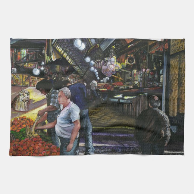 Men of Commerce, Jerusalem Kitchen Towel (Horizontal)