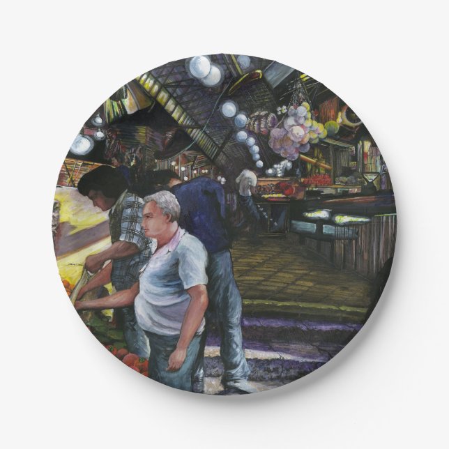 Men of Commerce, Jerusalem Paper Plates (Front)