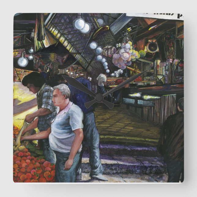 Men of Commerce, Jerusalem Square Wall Clock (Front)