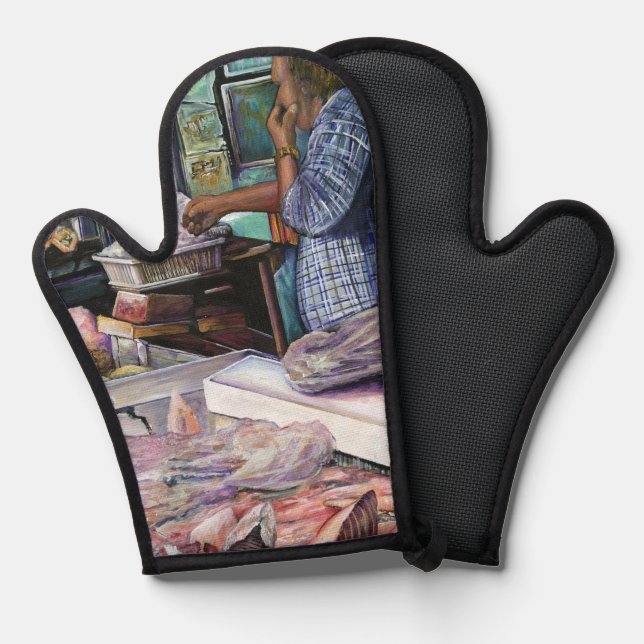 Men of Desert, Gifts of the Sea, Jerusalem Oven Mitt (Front/Back)
