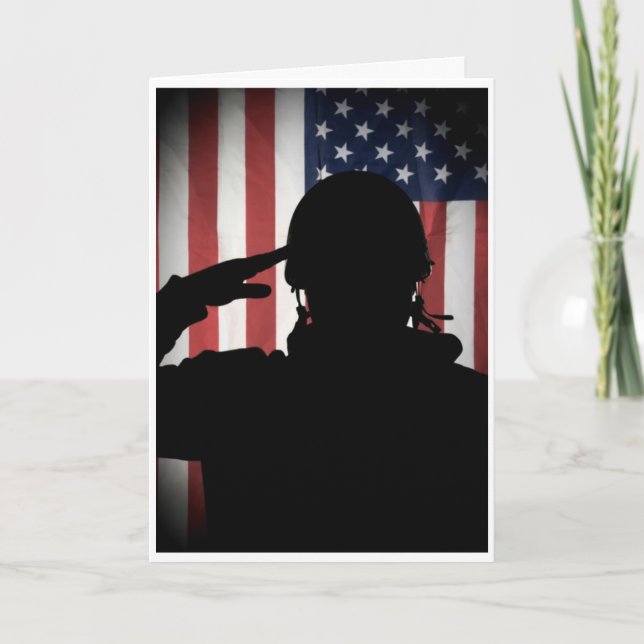 Men of Honor - Salute Thank You Card (Front)