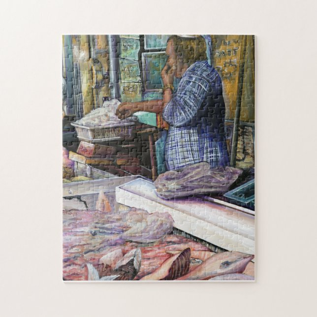 Men of the Desert, Gifts of the Sea, Jerusalem Jigsaw Puzzle (Vertical)