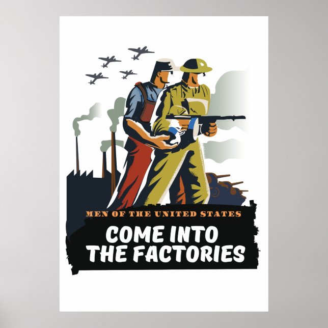 Men of the United States, WW2 poster (Front)