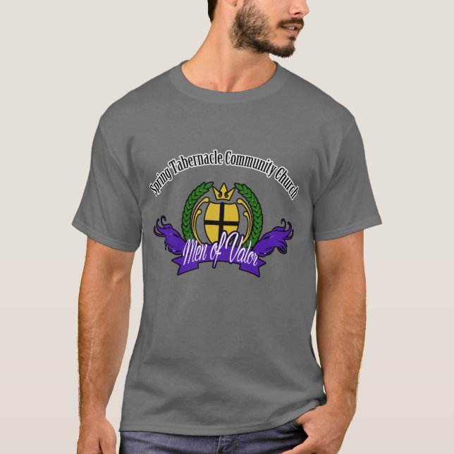 Men of Valor designed by Ebony Long T-Shirt (Front)