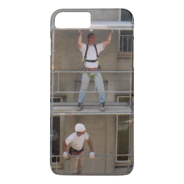 Men On Scaffolding Case-Mate iPhone Case (Back)