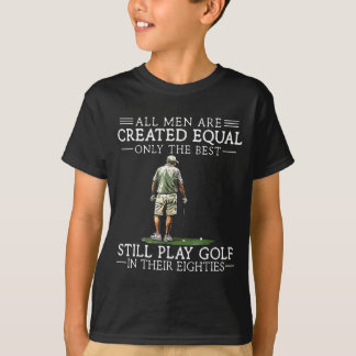 Men Play Golf Eighties Funny Golfer Golfing T-Shirt