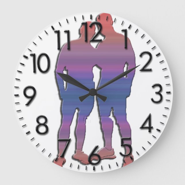 Men Posing Clock (Front)