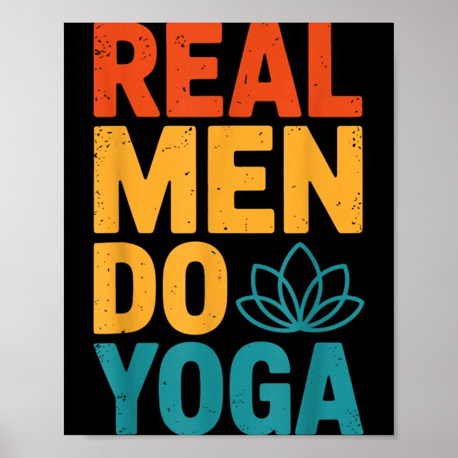 Men Real Yoga Poster (Front)