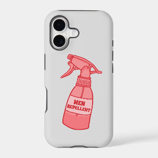 Men Repellent Spray Bottle Sassy Humor (Red) iPhone 17 Case