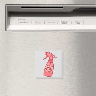 Men Repellent Spray Bottle Sassy Humor (Red) Magnet