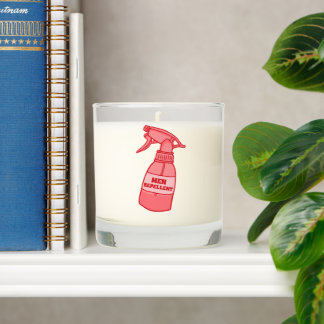 Men Repellent Spray Bottle Sassy Humor (Red) Scented Candle