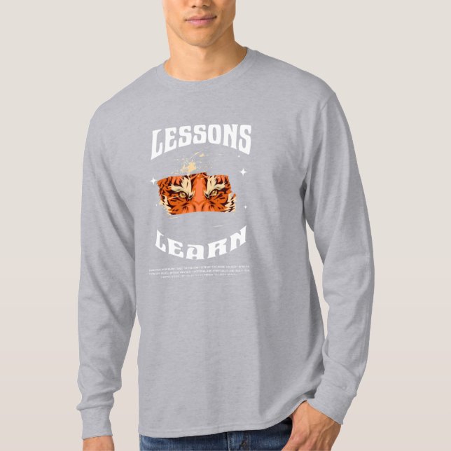 Men Resilient Gorilla Lessons Learn Long Sleeve  T-Shirt