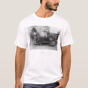 Men Riding Elephants in India PhotographIndia T-Shirt