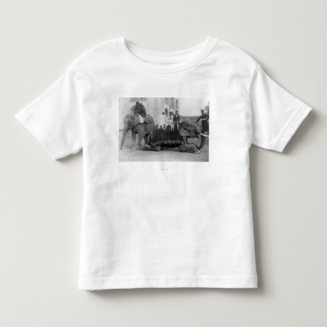 Men Riding Elephants in India PhotographIndia Toddler T-shirt (Front)