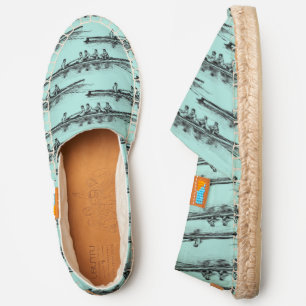 Men Rowing Rowers Crew Team Water Sports Black Espadrilles