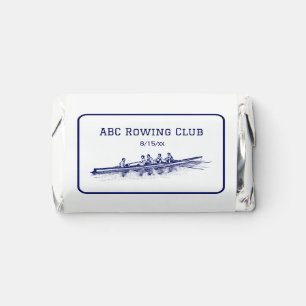 Men Rowing Rowers Crew Team Water Sports Blue Hershey's Miniatures