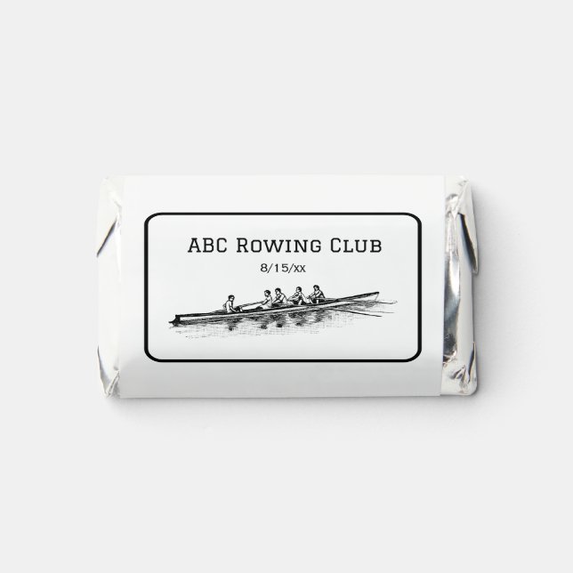 Men Rowing Rowers Crew Team Water Sports Hershey's Miniatures (Front)