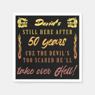 Men’s 50th Birthday Humor Napkins