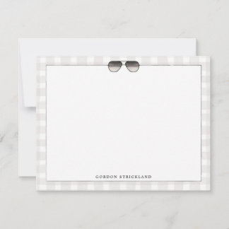 Men’s Aviator Sunglasses Note Card