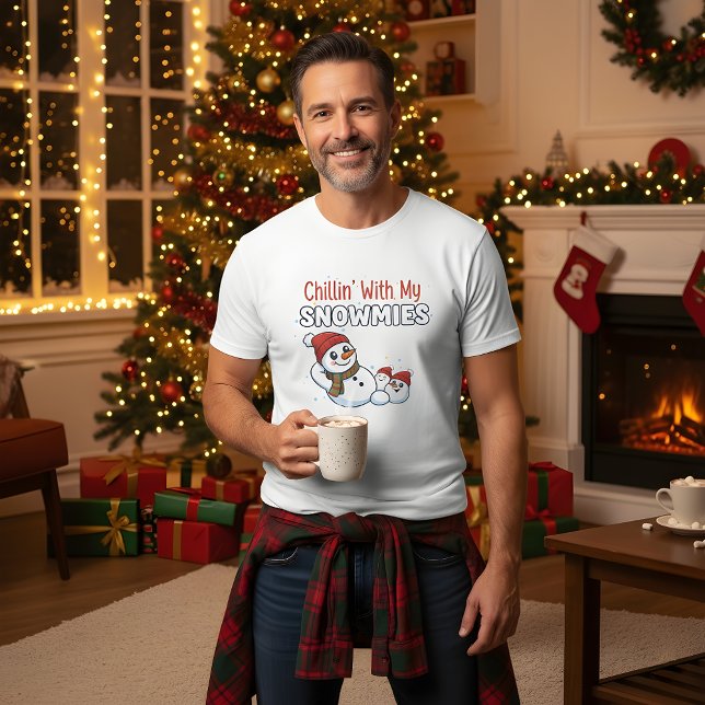 Men’s Christmas T-Shirt | Snowman Holiday Design (Creator Uploaded)