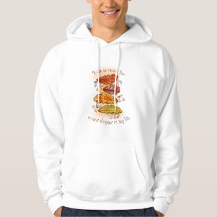 Men’s hoodie having a motivational quote design