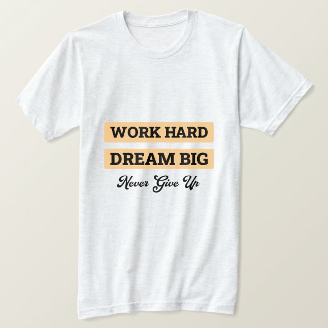 Men’s Motivational Quote T-Shirts, Hoodies & Long  (Design Front)