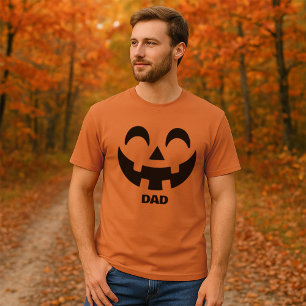 Men’s Personalized Jack-O'-Lantern Face Halloween T-Shirt