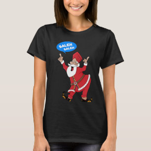 Men s Punjabi Indian Bhangra Dancing Santa Singh T-Shirt
