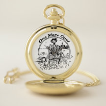 Men’s skeleton pocket watch fishing
