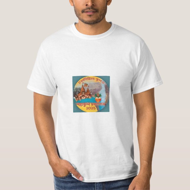 Men’s Value T-Shirt – Prayagraj Mahakumbh 2025  (Front)