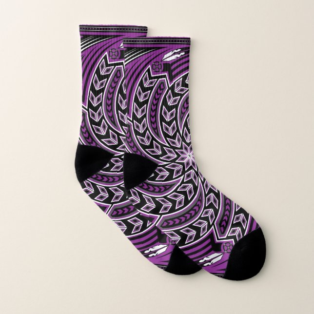 Men’s & Women’s Socks (Wind Spirit Purple) (Pair)
