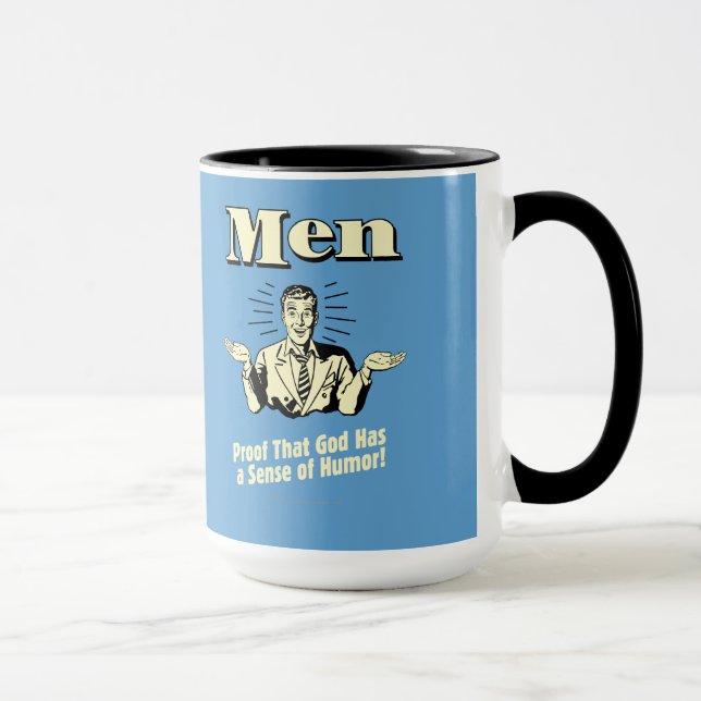 Men: Sense Of Humor Mug (Right)