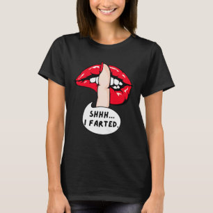 Men Shhh I Farted Dabbing Gammer Retro Games Girl T-Shirt