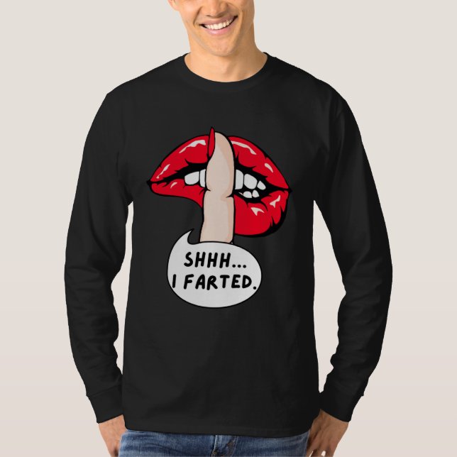 Men Shhh I Farted Dabbing Gammer Retro Games Girl T-Shirt (Front)