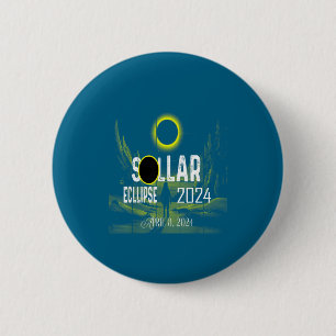 Men Solar Eclipse Totality Total Solar Button