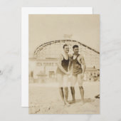 Men Standing on Beach (Front/Back)