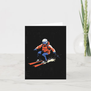 Men Still Go Skiing In Their Eighties Funny Snow S Card